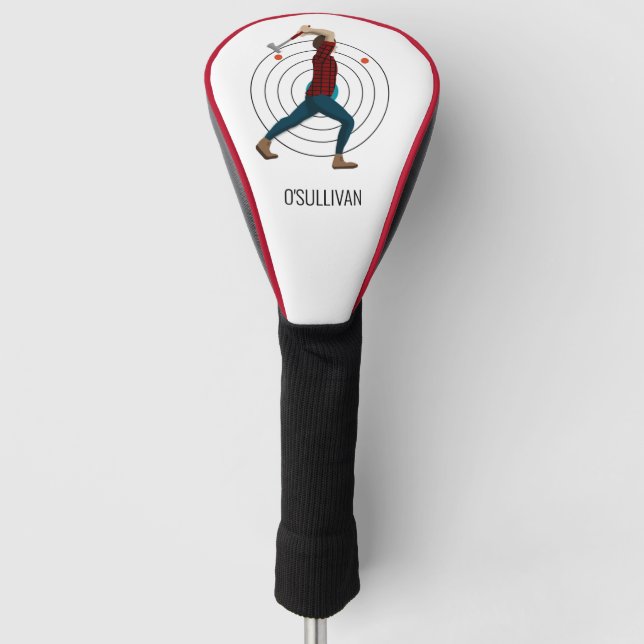 Axe Throwing Golf Head Cover (Front)