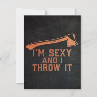 Axe Throwing Hatchet funny quotes Invitation