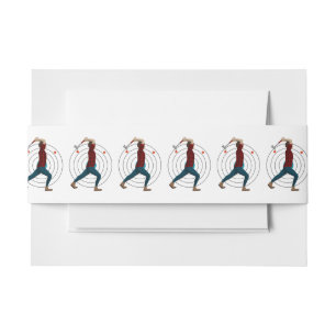 Axe Throwing Invitation Belly Band