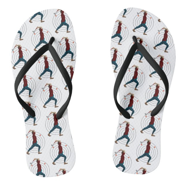 Axe Throwing Jandals (Footbed)