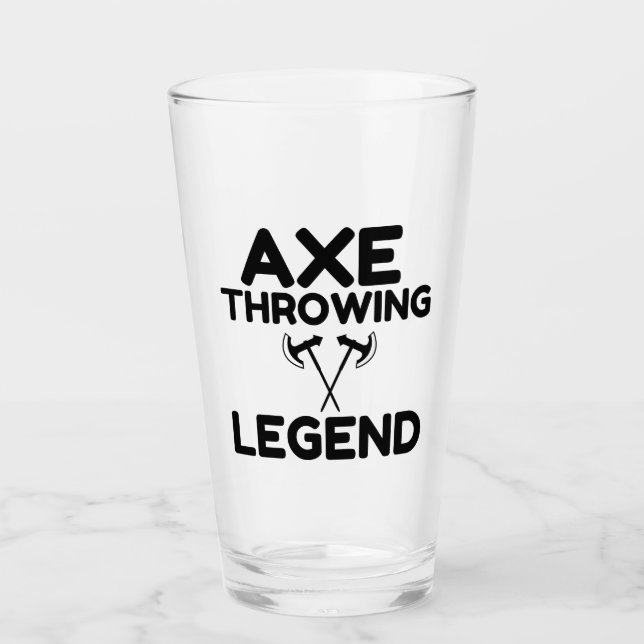 AXE THROWING LEGEND GLASS (Front)