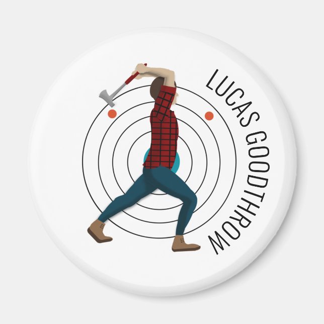 Axe Throwing Magnet (Front)