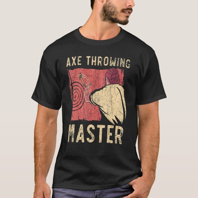 Axe Throwing Master Hatchet Thrower Axe Throw Lumb T-Shirt (Front)