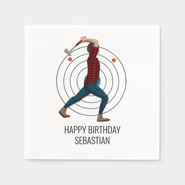 Axe Throwing Napkin (Front)