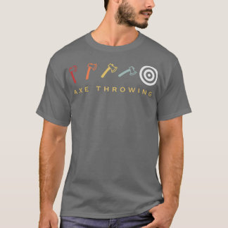 Axe Throwing Target Retro Vintage 2 T-Shirt