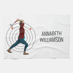 Axe Throwing Tea Towel