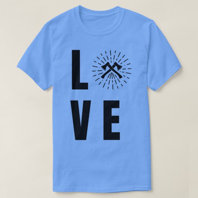 Axe throwing throwing Tomahawk double ax gift 27 T-Shirt (Design Front)