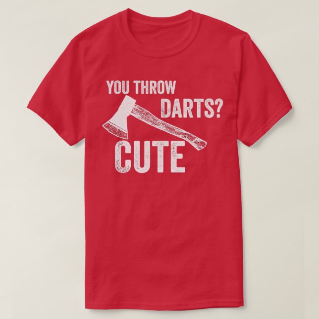 Axe throwing throwing Tomahawk double axe gift 15 T-Shirt (Design Front)