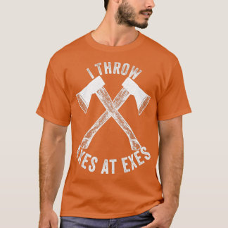 Axe throwing throwing Tomahawk double axe gift 24 T-Shirt