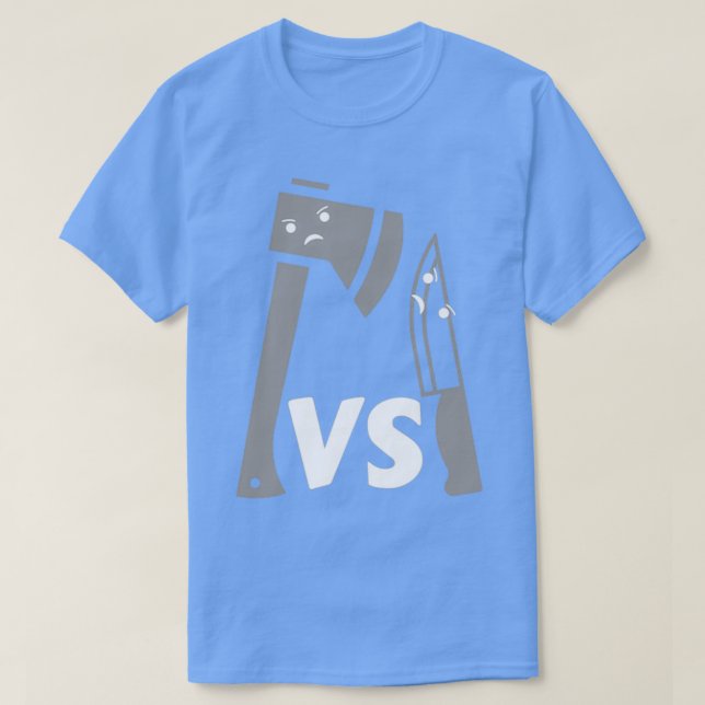 Axe Vs Knife T-Shirt (Design Front)