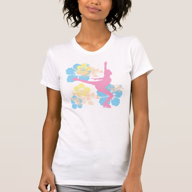 axelent floral Ice Skating Tee (Front)