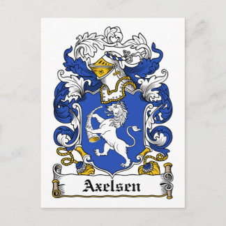 Axelsen Family Crest Postcard