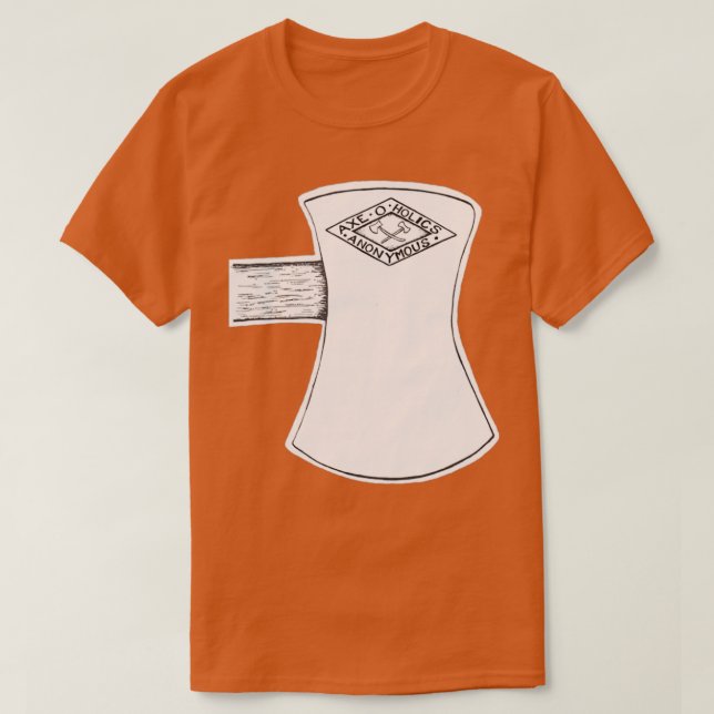 AxeOHolics Anonymous Stamped Axe Head T-Shirt (Design Front)