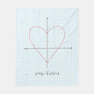 Axes Heart Fleece Blanket