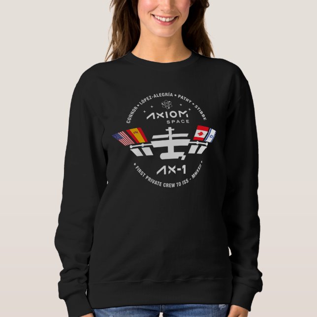 Axiom Axe 1 Mission Canada Astronaut Mark Pathy Dr Sweatshirt (Front)