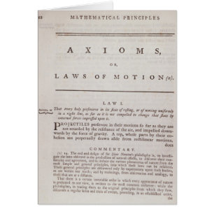 Axioms, or Laws of Motion, from Volume I