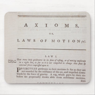 Axioms, or Laws of Motion, from Volume I Mouse Pad