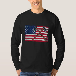 Axle Maker Patriotic Us Flag T-Shirt