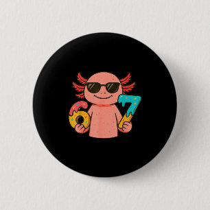Axolotl 67 Meme Six Seven Funny Ice Cream Drip  6 Cm Round Badge
