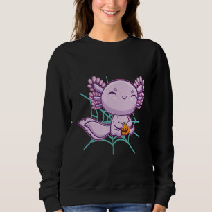 Axolotl Ambystoma Mexicanum Halloween Walking Fish Sweatshirt