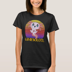 Axolotl Amphibian   Sayings Gamer T-Shirt