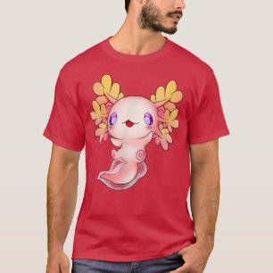 Axolotl Anime Fish Cute Baby Lizard Kawaii Pastel  T-Shirt