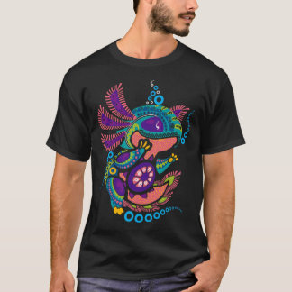 Axolotl Art Aztec Mexican Salamander Mexico Cinco T-Shirt