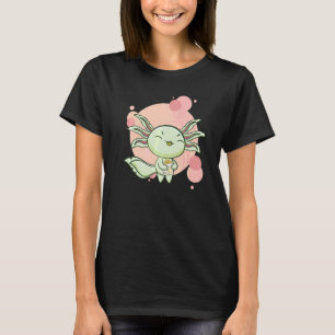 Axolotl Banana Milk Ambystoma Mexicanum Cute Walki T-Shirt