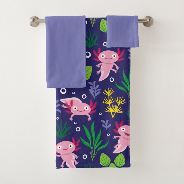 Axolotl Bath Towel Set (Insitu)