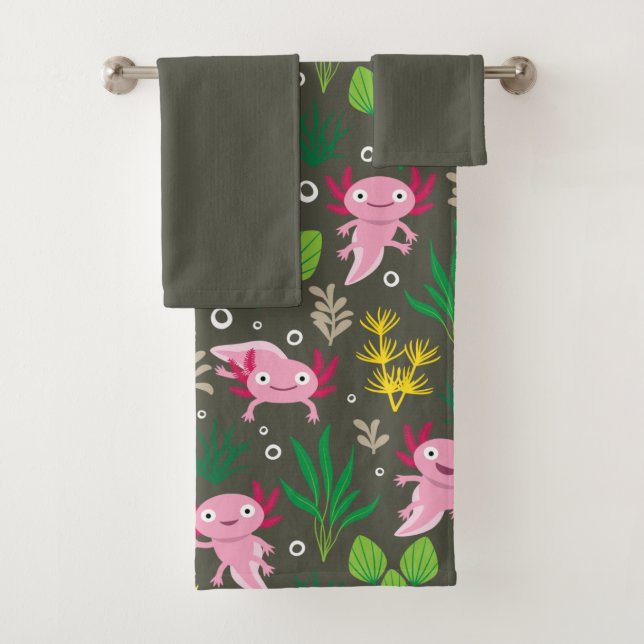 Axolotl Bath Towel Set (Insitu)