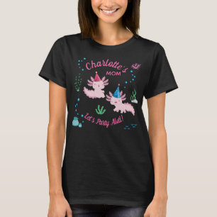 Axolotl Birthday Girl Mum Party T-Shirt