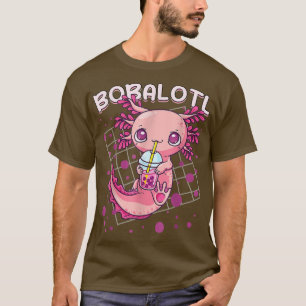 Axolotl Boba Tea Bubble Tea Kawaii Anime Japanese  T-Shirt