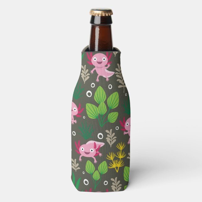 Axolotl Bottle Cooler (Bottle Front)