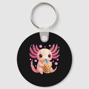 Axolotl Bubble Bo Tea Anime Cute Kawaii Teen Girls Key Ring