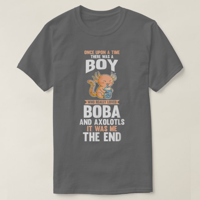 Axolotl Bubble Tea55 T-Shirt (Design Front)