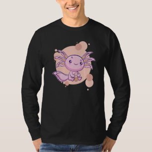Axolotl Bubble Tea Boba Ambystoma Mexicanum Walkin T-Shirt