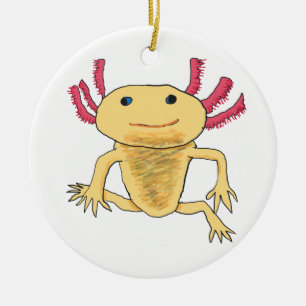 Axolotl Ceramic Tree Decoration