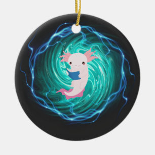 Axolotl  ceramic tree decoration