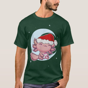 Axolotl Christmas Eve Japanese Kawaii Strawberry M T-Shirt