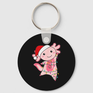 Axolotl Christmas Fairy Light Christmas Axolotl Key Ring