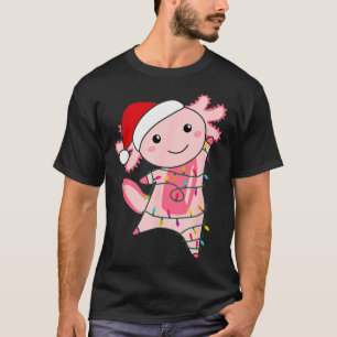 Axolotl Christmas Fairy Light Christmas Axolotl T-Shirt