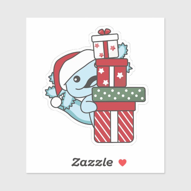 Axolotl Christmas Gift Winter Animals Axolotl (Sheet)