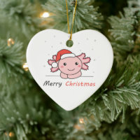 Axolotl Christmas Snow Winter Animals Axolotls