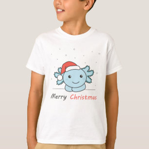 Axolotl Christmas Snow Winter Animals Axolotls T-Shirt