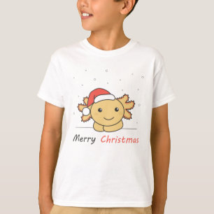 Axolotl Christmas Snow Winter Animals Axolotls T-Shirt