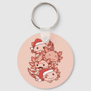 Axolotl Christmas Tree Christmas Animals Axolotls Key Ring