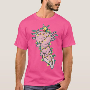 Axolotl Christmas Tree Fairy Lights X-Mas Sweet Ax T-Shirt
