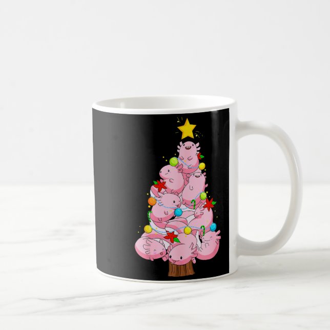 Axolotl Christmas Tree Ornament Fish Axolotl Anima Coffee Mug (Right)