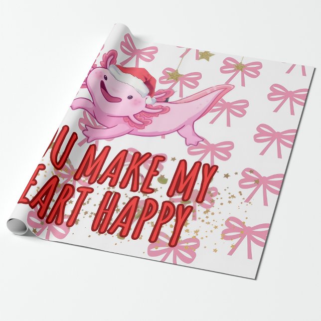 Axolotl christmas wrapping paper (Creator Uploaded)