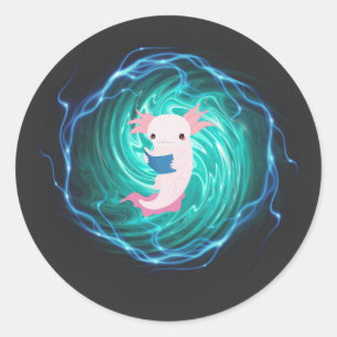 Axolotl  classic round sticker